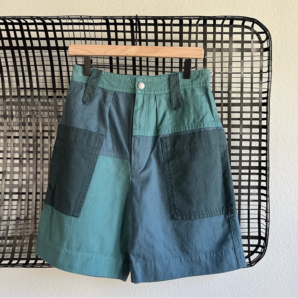 Isabel Marant Kalerna Patchwork Knee Length Shorts - image 2